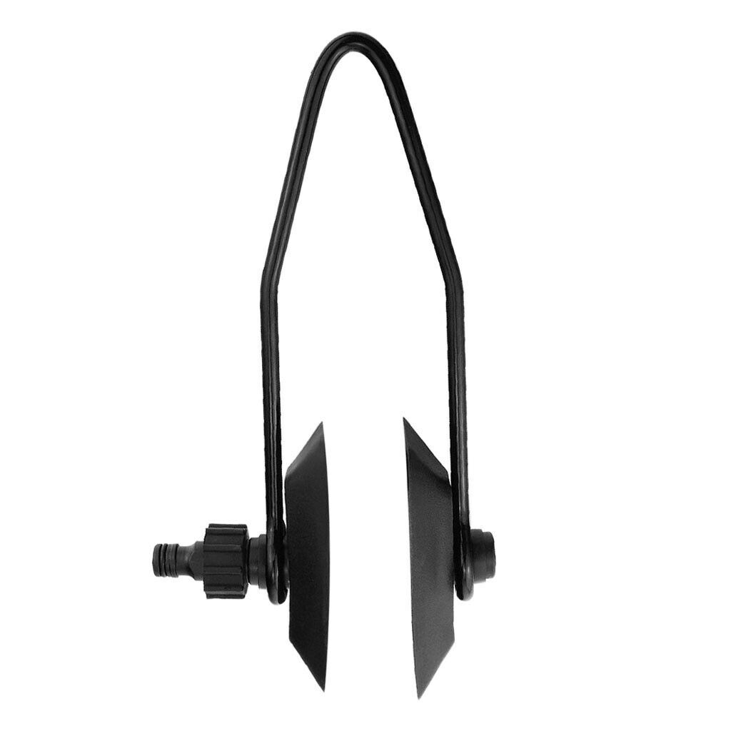 Black Outboard Boat Motor Water Flushing Muffs Rectangular for 5/8inch Pipe
