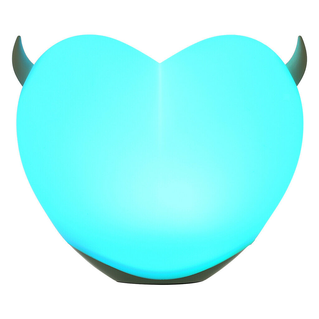 Stuffed Heart Shaped Night Light Colorful Children Bedroom Bedside Lamp