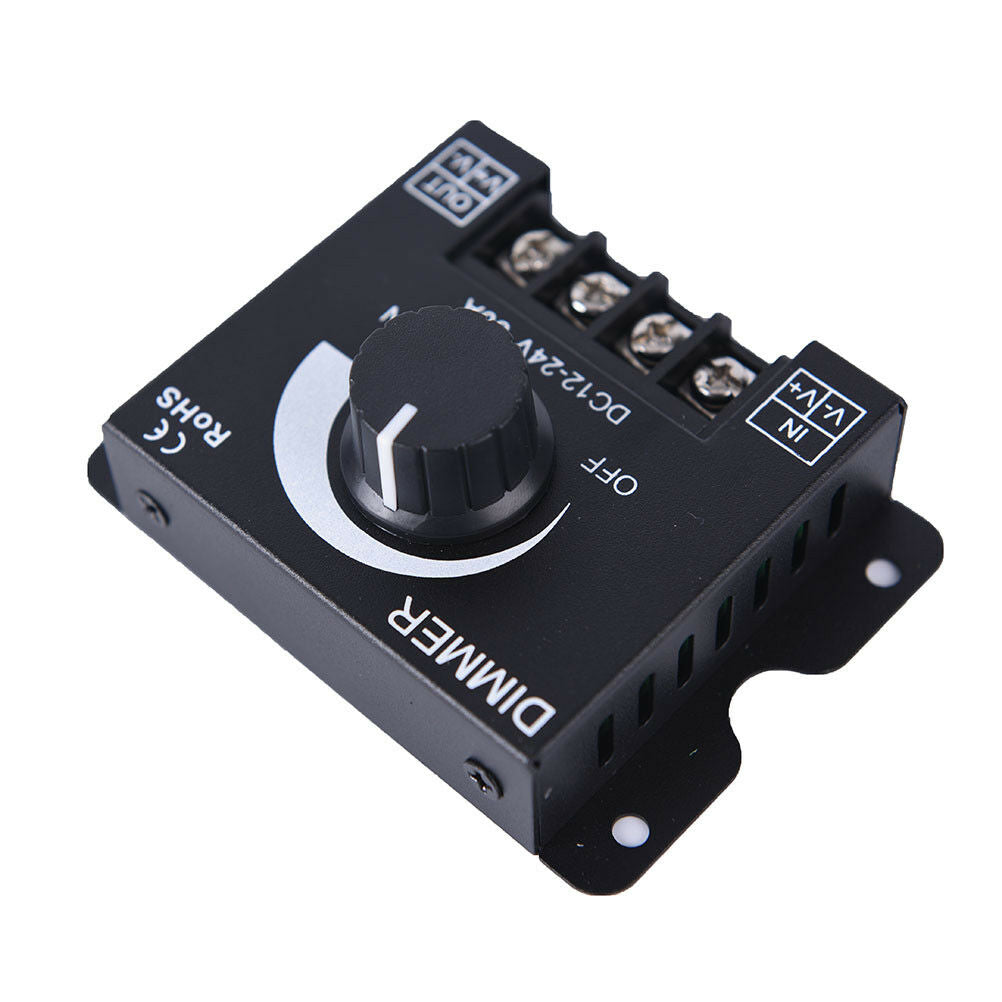 DC12v/24v 30a led switch dimmer controller for led strip single color black FADD
