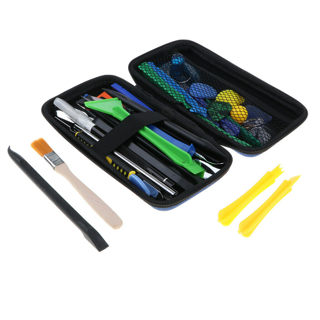 43 In 1 Safe Opening Pry Tool Repair Kit With Spudgers, Knifes, Tweezers,