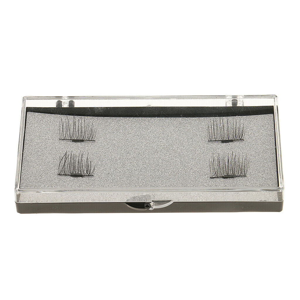 Reusable Magnetic False Eyelashes Magnet Eyelash Extension No Glue Black 01