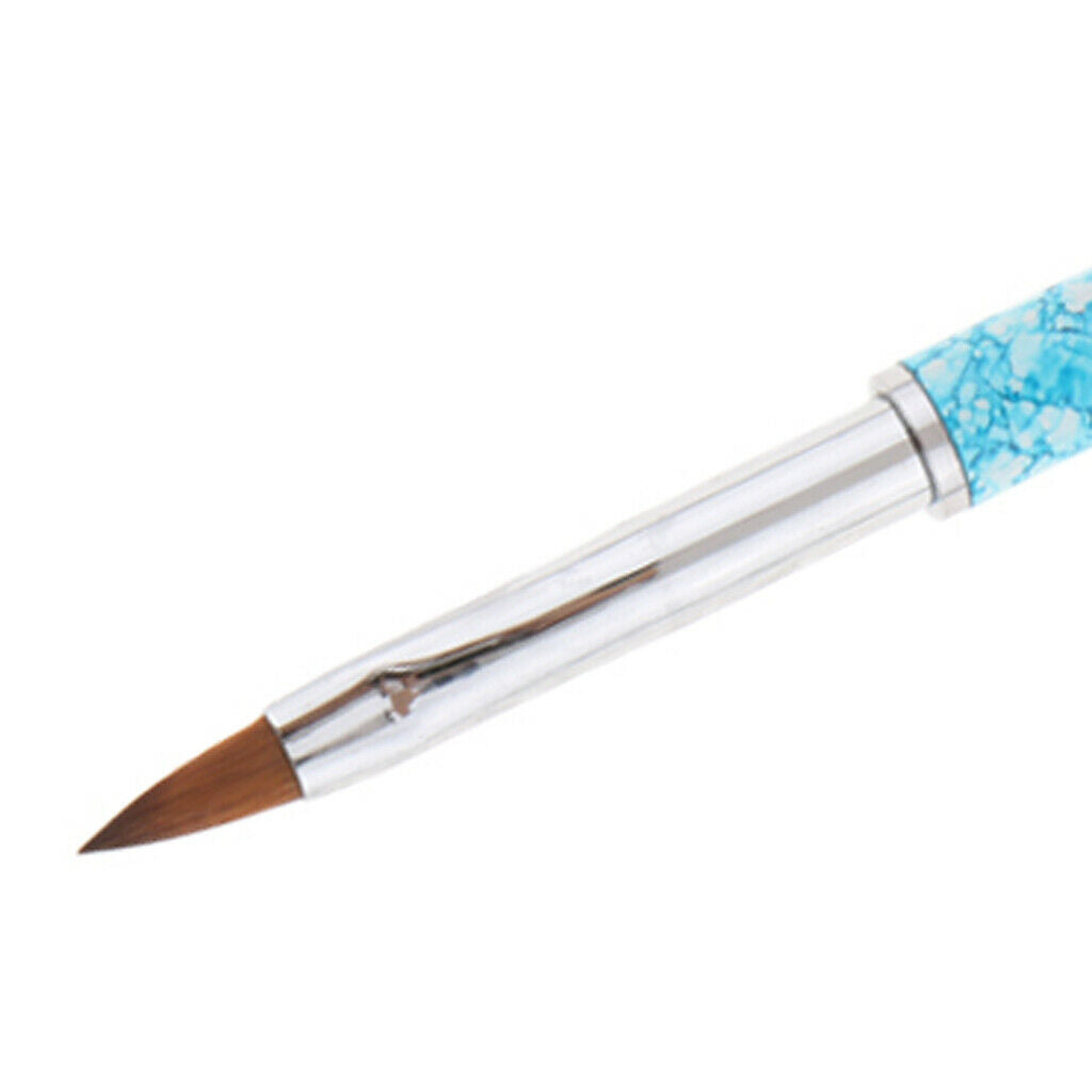 Nail Art Polish Brush UV Gel Liner Paint Drawing Pencil Pen Crystal Blue-Tips