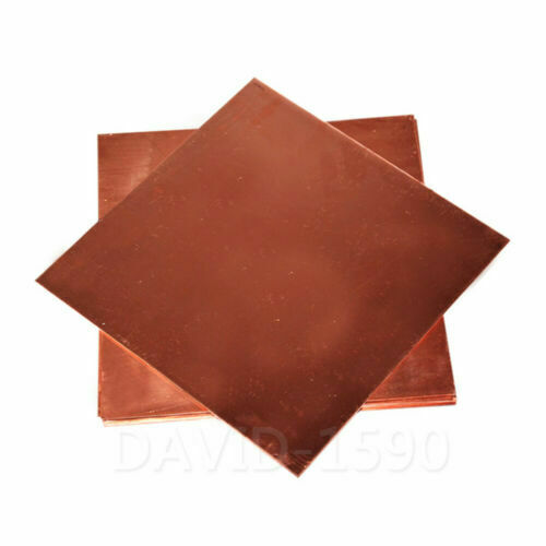 0.5 x 150 x 150mm 99.9% T2 Pure Copper Cu Metal Sheet Plate 1pcs