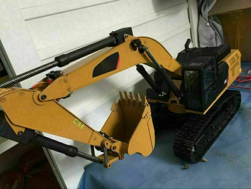 All Metal 580 Simulation Bucket 336D For HuiNa 580 Excavator RC Car Accessory