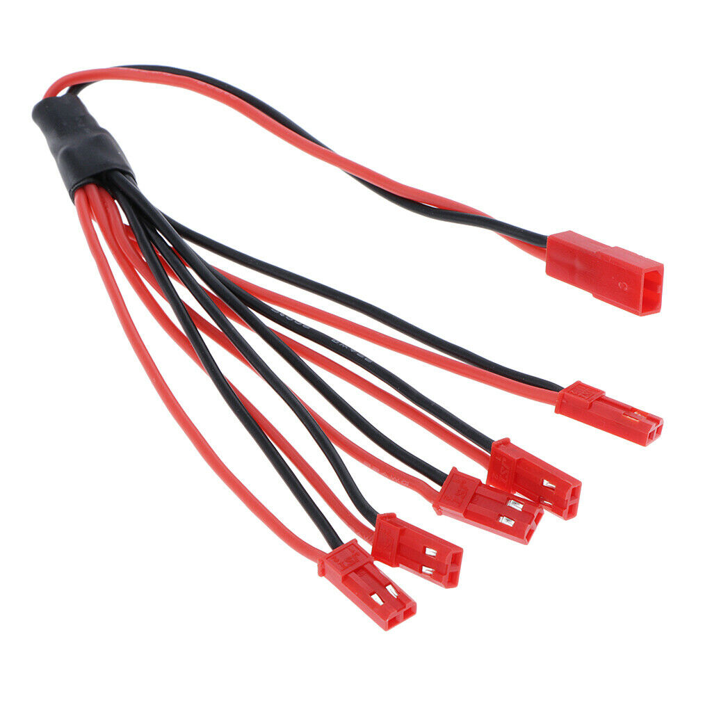 Female to Male 1 to 5 Servo Steering Gear Extension Y Cable Line 2-Color