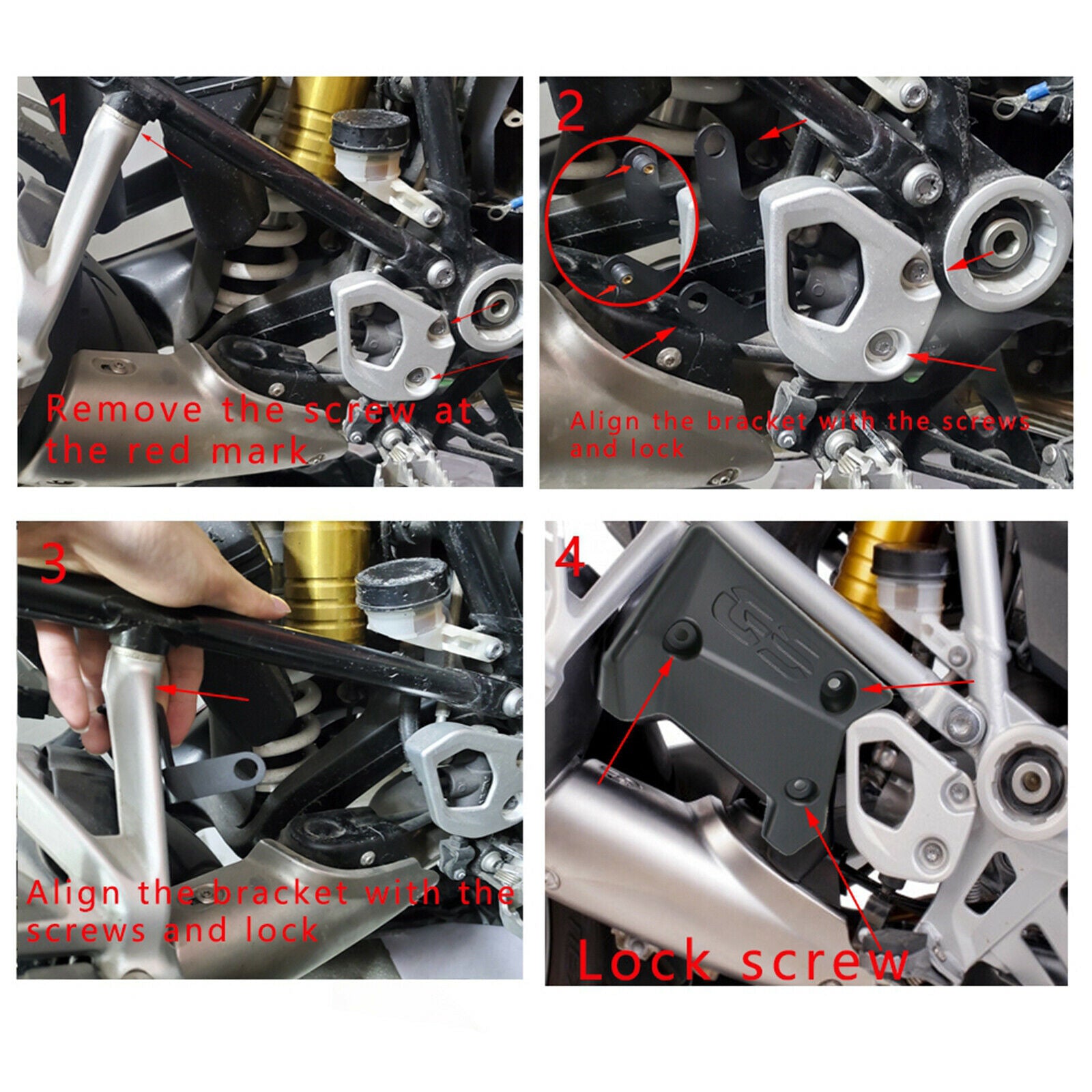 Motorcycles Motorbike Exhaust Flap Covers Upper Frame Infill Middle Side Panel