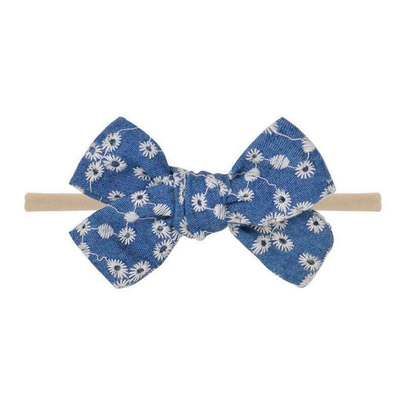 10pcs Cute Bow Baby Headband Girl Nylon Head Bands Turban Newborn Hairbands