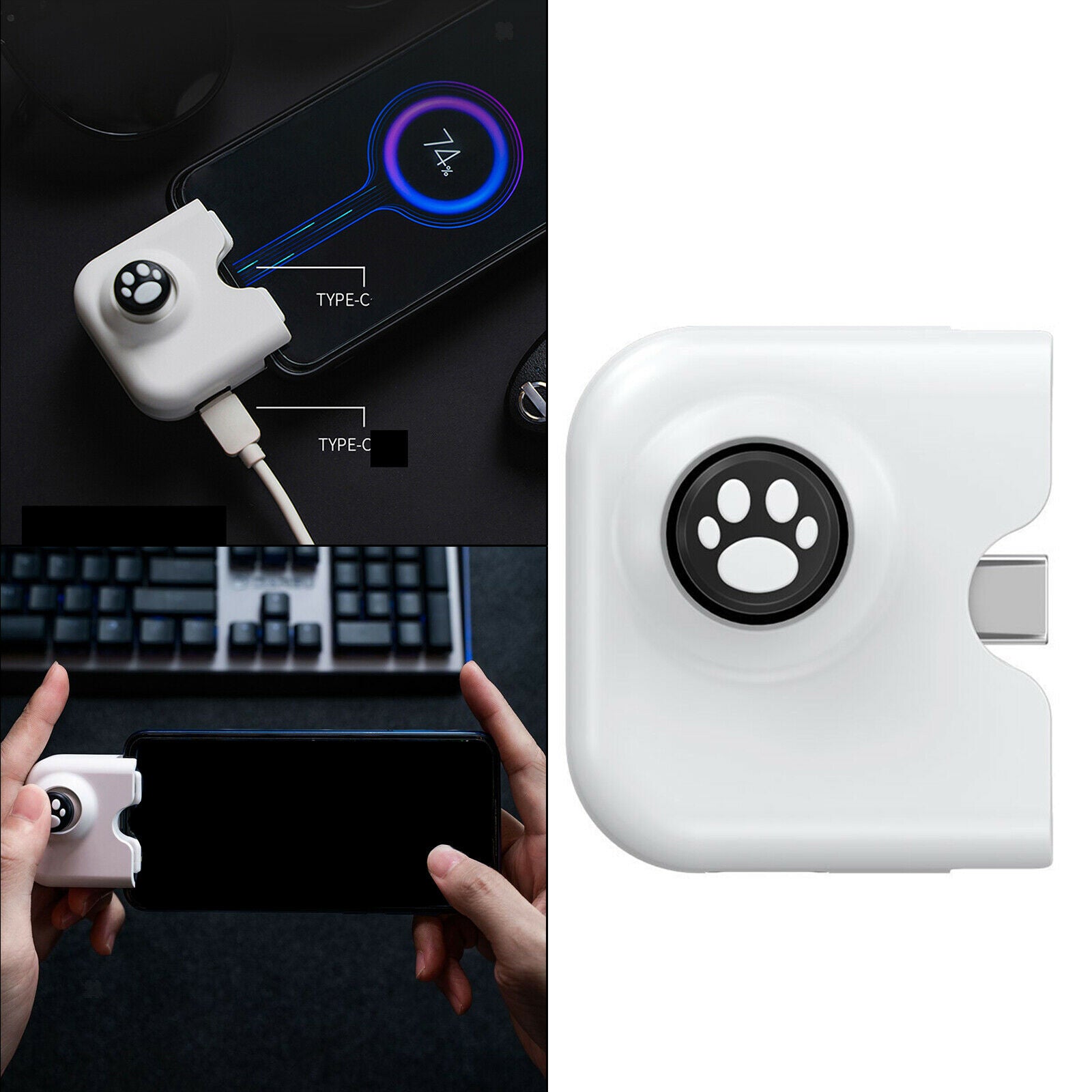 Mobile Game Controller Joystick Type-C for Tablet Smart Phone Easy Operation