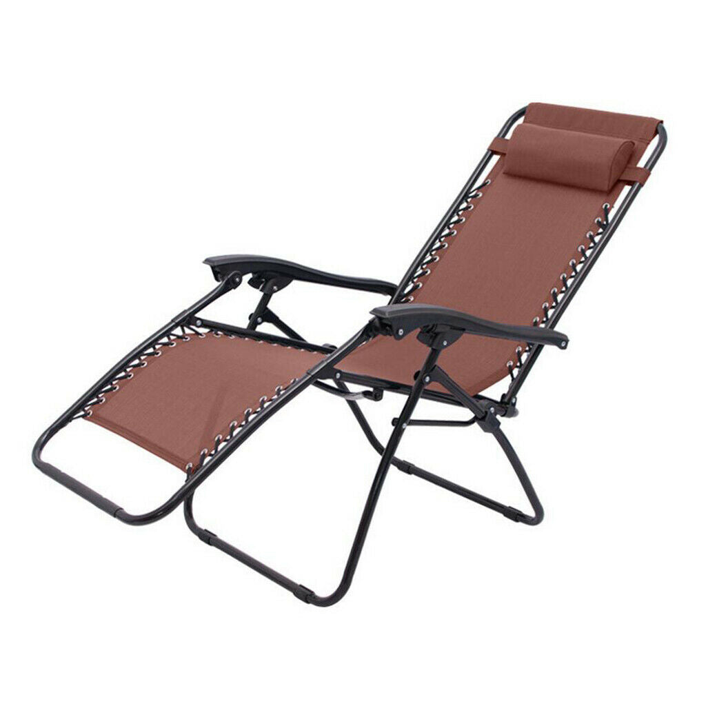 Cloth Headrest Pillow & Elastic Rope Kit for Beach Folding Chair Black/Gray