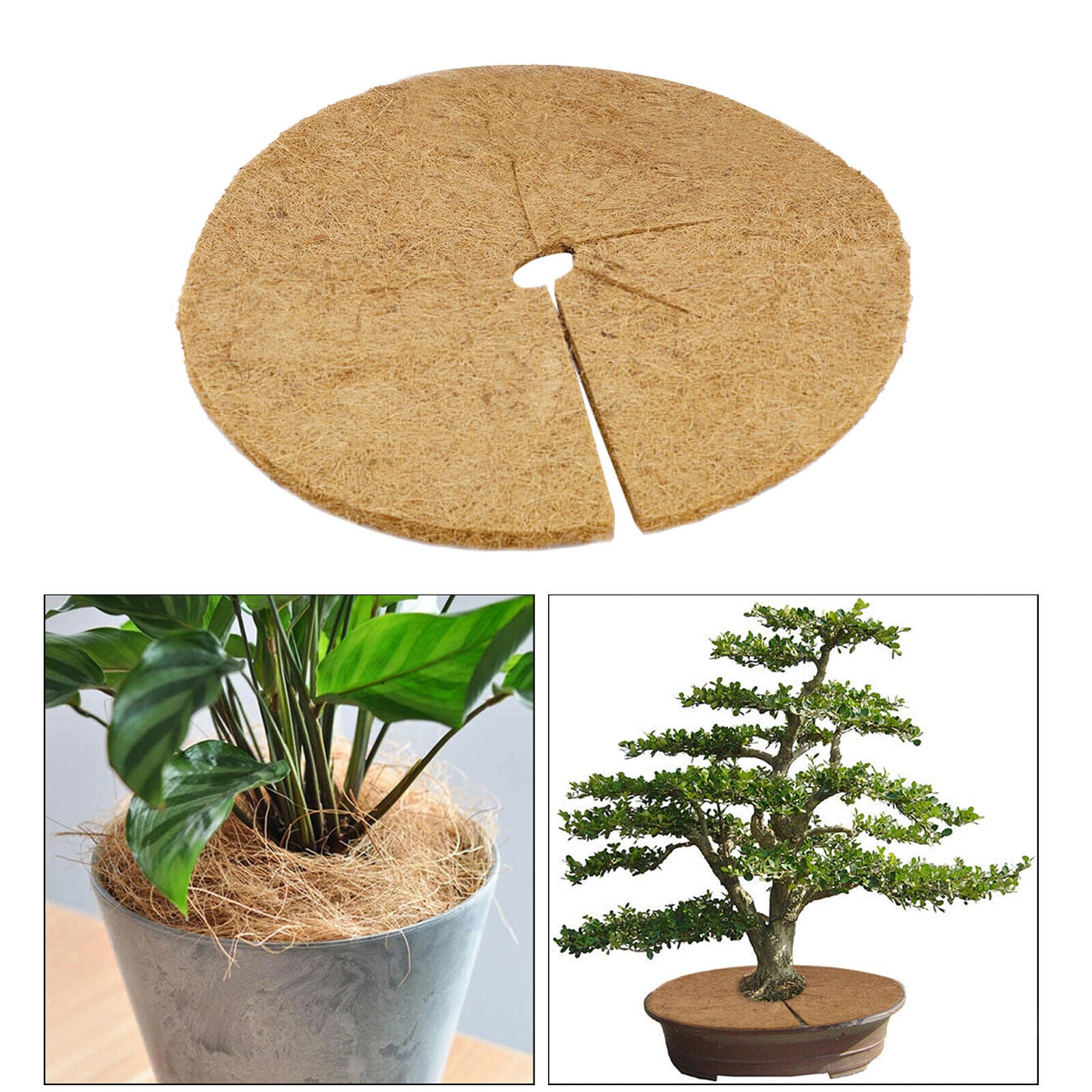 Natural Coco Coir Fiber Mulch Mat Tree Protector Eco-Friendly 16 Inches
