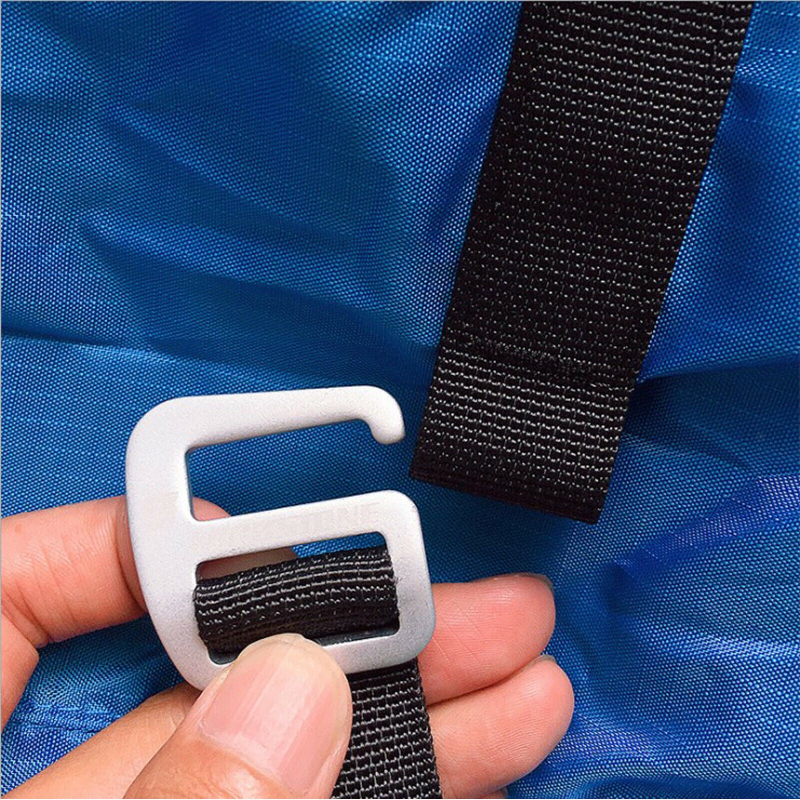 2pcs G Shape Snap Hooks Carabiner Clip Belt Clip Belt Buckles for Backpack