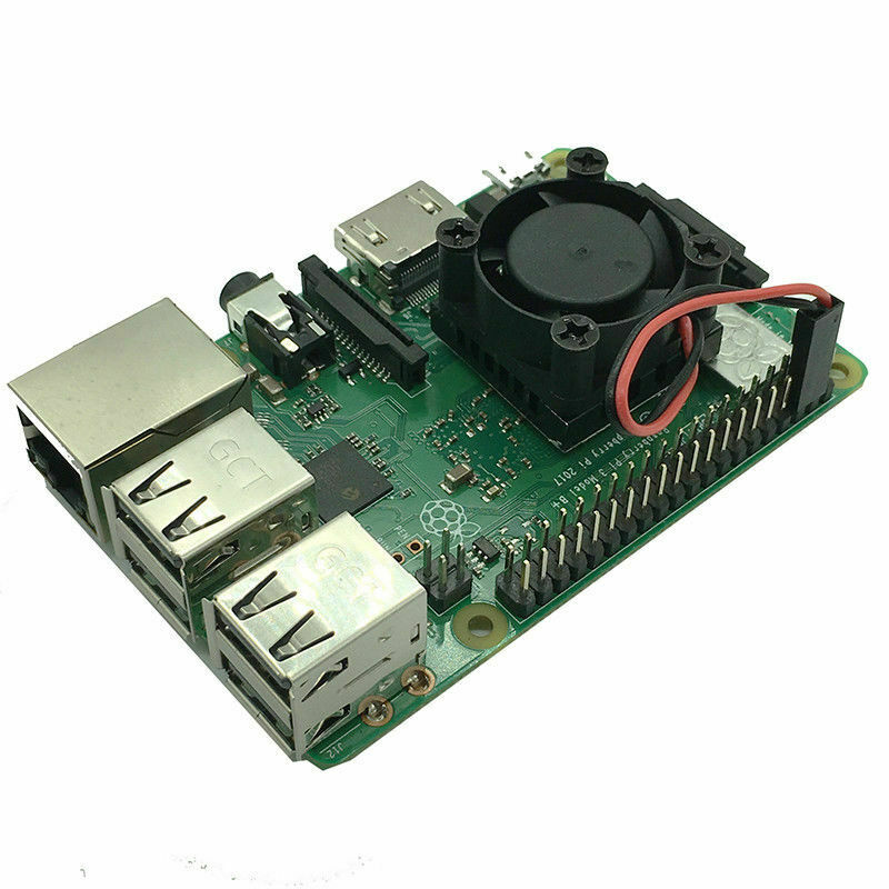 Cooler Kit For Raspberry Pi 3 B+, Cooling Fan + Aluminum Heatsink ( 25*25*16mm )