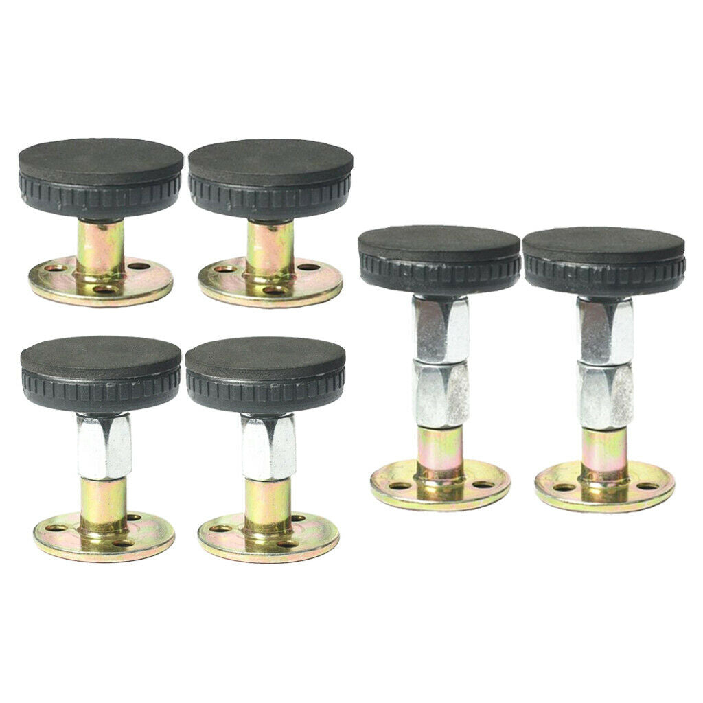 6x Adjustable Threaded Bed Frame Anti-Shake Support Tool f/ Room Wall Fixer