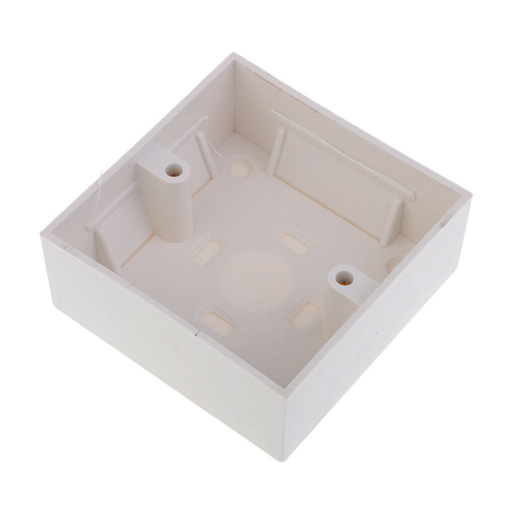 86x86mm Wall Plate Box Profession White Socket Switch Back Box 1Piece