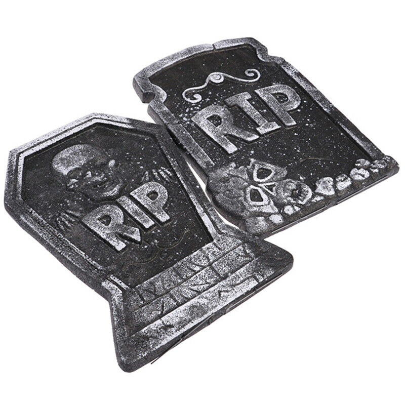 1pc Tombstones Halloween Props Haunted House Outdoor Indoor Spooky Decora.l8