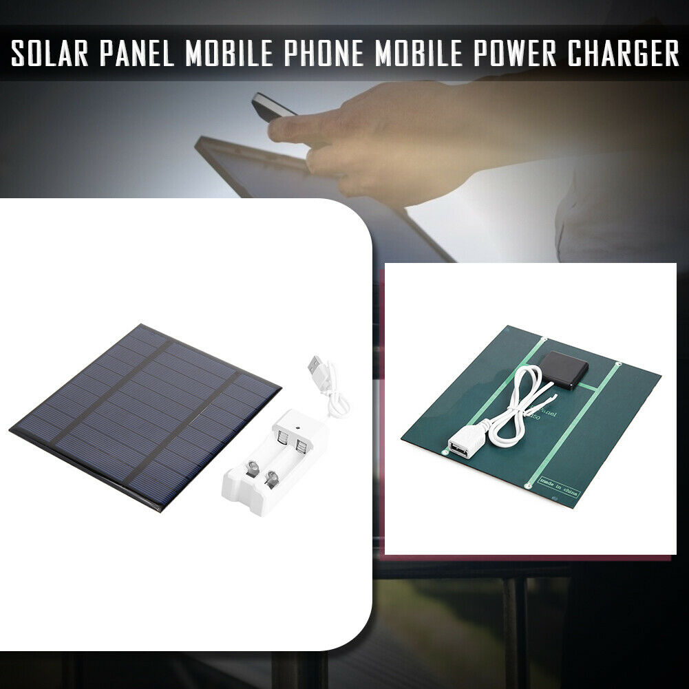 2.5W 5V USB Solar Battery Charger + AAA AA Rechargeable Battery Charger  @