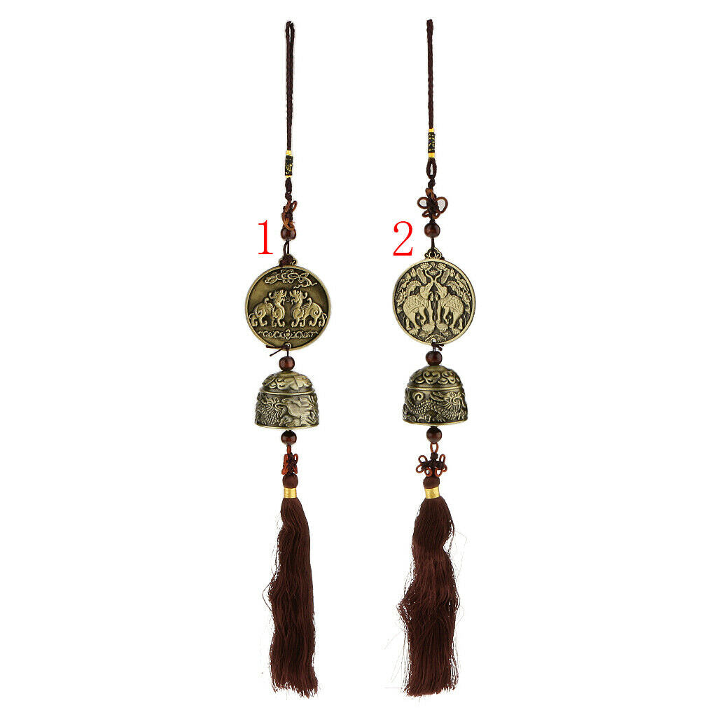 Feng Shui Metal Oriental Lucky Chinese Dragon Bell