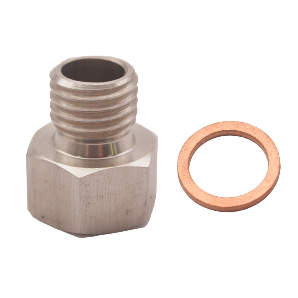 Stainless Steel Auto Meter Fitting Adapters 1/8"NPT Female 12mmx1.5 Male Each