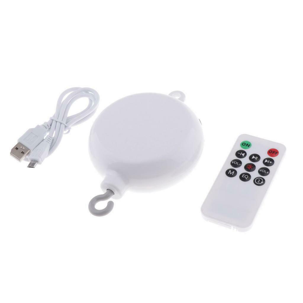 1x 35 Melody Mobile Crib Bedroom Bell RC Control Autorotation Music Musical Box
