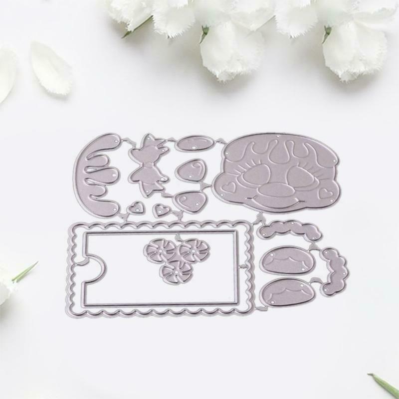 Christmas Text Frame Metal Cutting Dies Stencil DIY Scrapbook Album Paper Card