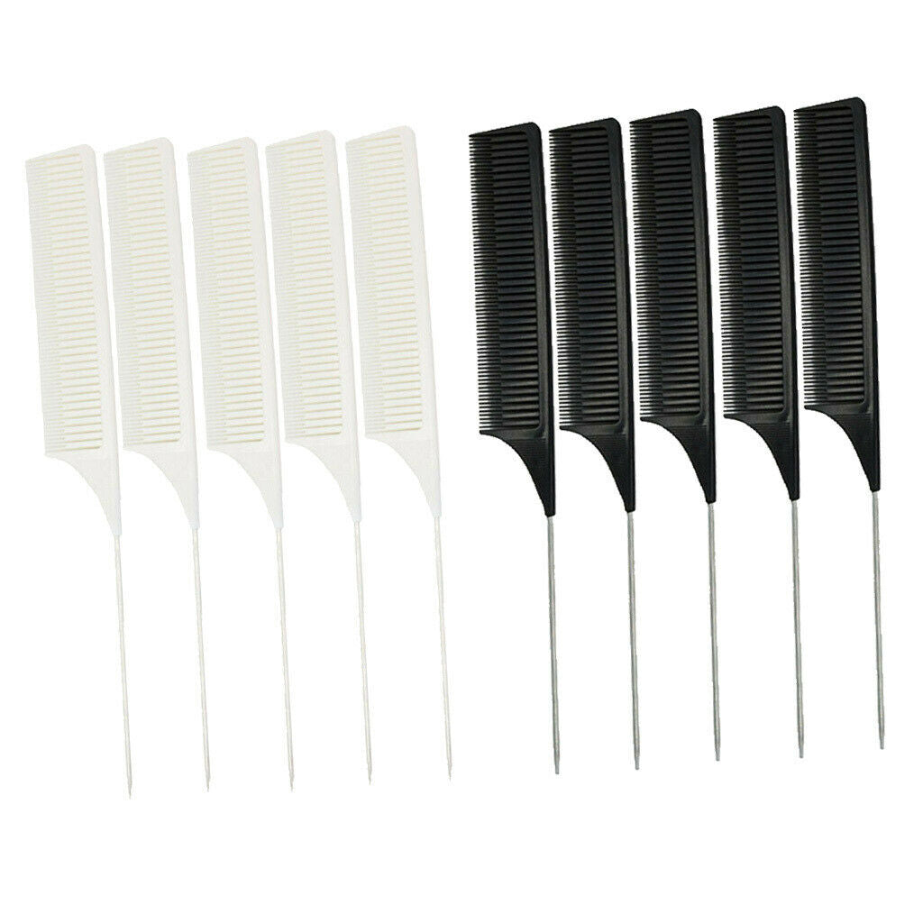 10x Fine Sectioning Weave Highlighting Foiling Hair Comb for Styling Combs