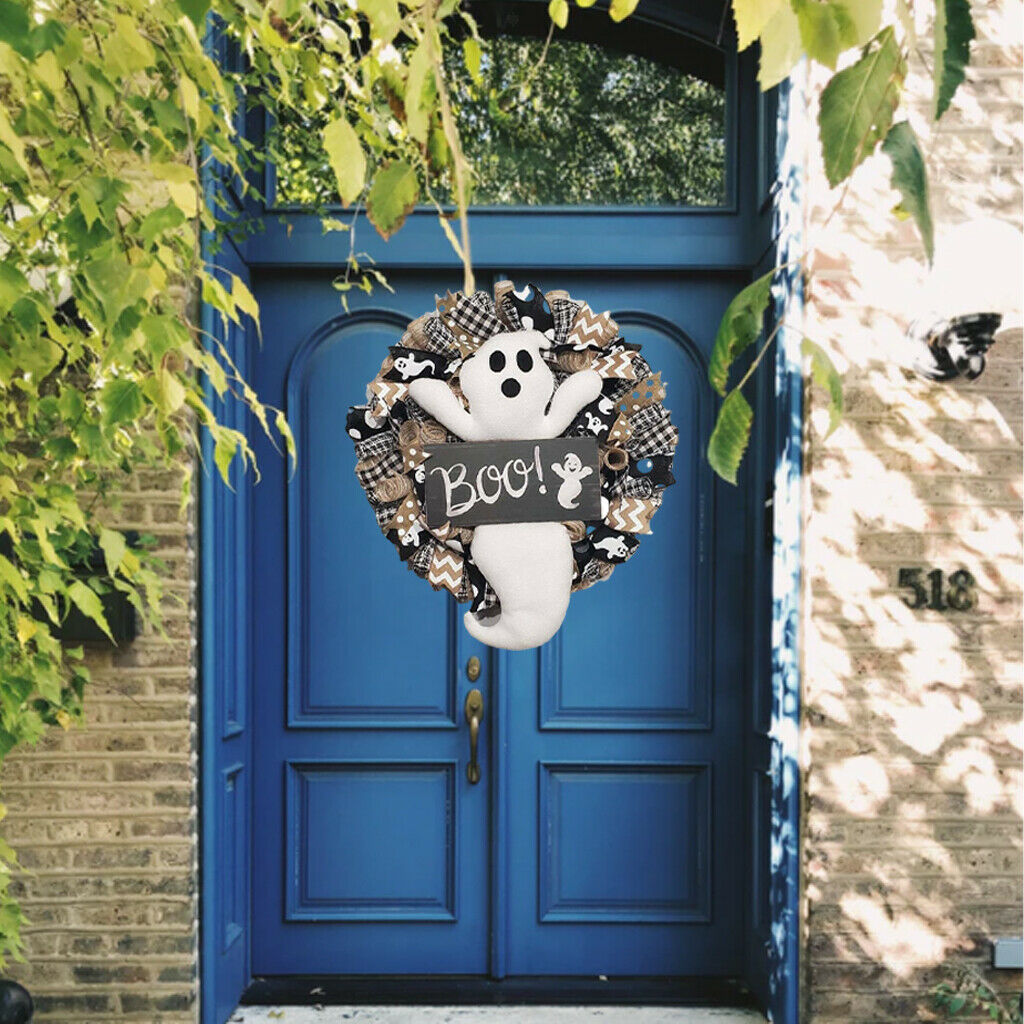 Lively Spooky Wreath Decors Halloween Front Door Garlands Decorations Gifts