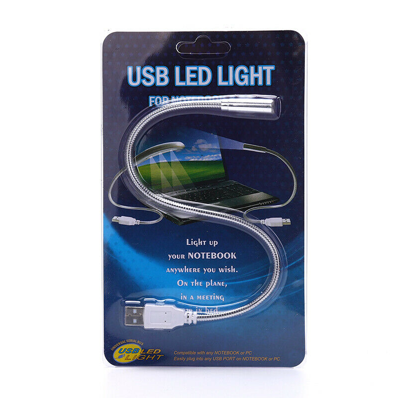 USB Flexible Light Keyboard Lamp Rechargeable Adjustable Hose Night Illum.l8