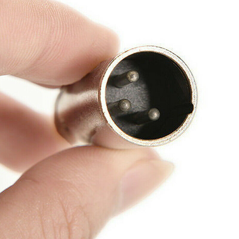 3 Pin XLR Plug Male to RCA Female Audio Adapter Connector Microphone Ampl.l8