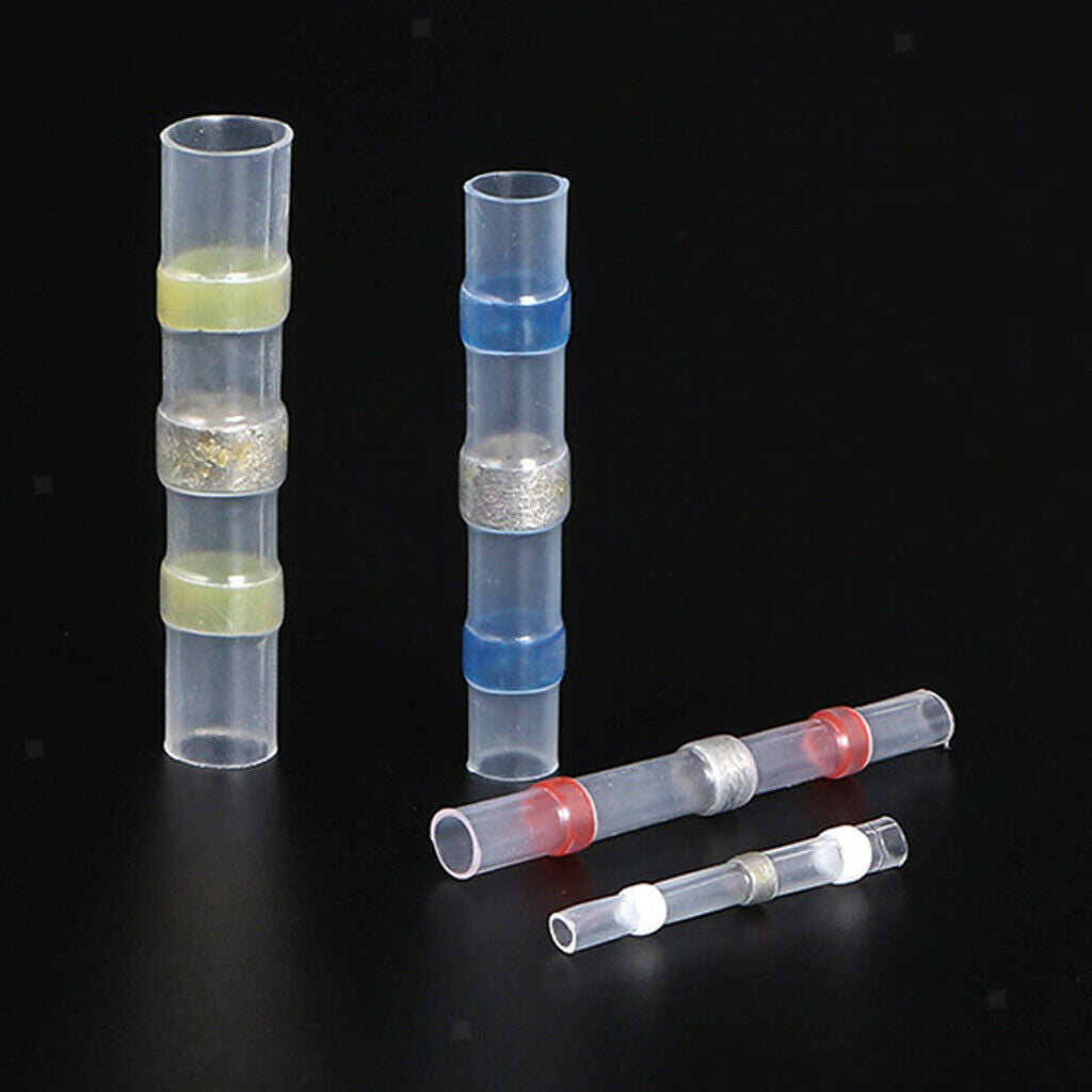 50 Pcs Waterproof Solder Seal Heat Shrink Sleeve Wire Splice Connectors Set