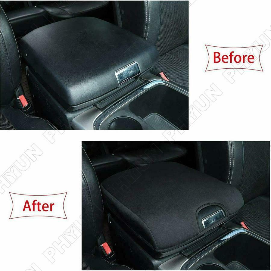 For 2010-2017 Dodge RAM 1500 2500 3500 Center Console Cover Armrest Pad Black