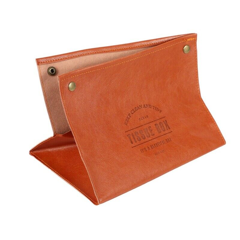 Container Towel Napkin Tissue Holder Ins Nordic Leather Tissue Box Paper DispeY1