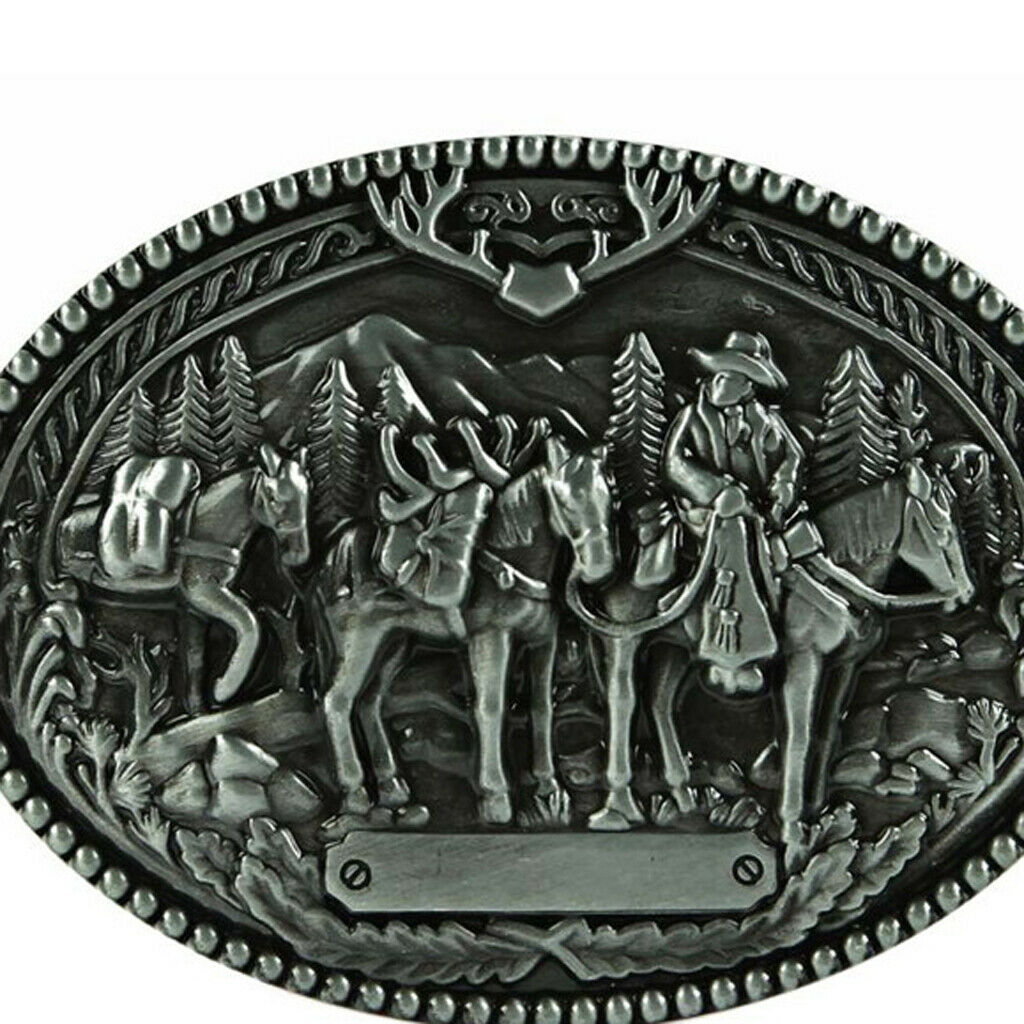 2x COWBOYS OF FAITH Western Hip Hop Belt Buckle for Men's Accessories Gifts