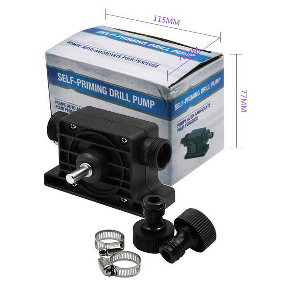 8mm Round Shank Plastic Water Drill Pump Micro Self-priming Pump Garden Supplies