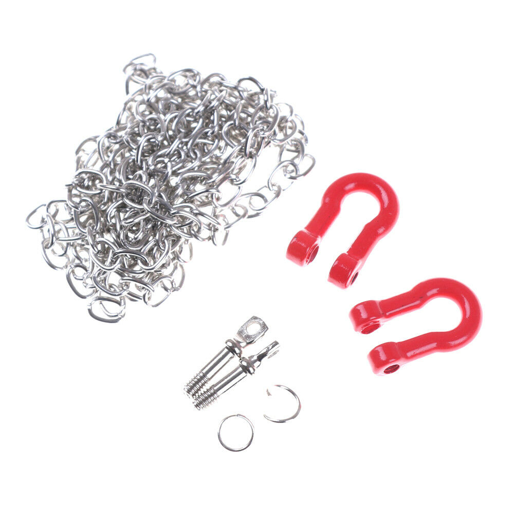 1:10 RC Crawler Parts Tow Hook Trailer Chain Kit for Axial scx10 Tamiya .l8