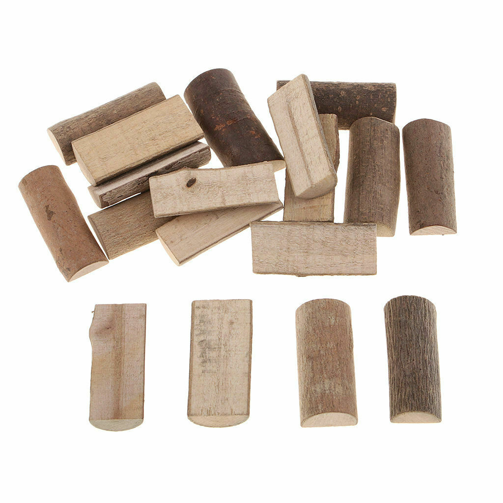 20 Pieces Wooden Slices Tree Slices Wood Slices for DIY Craft Wedding Decoration