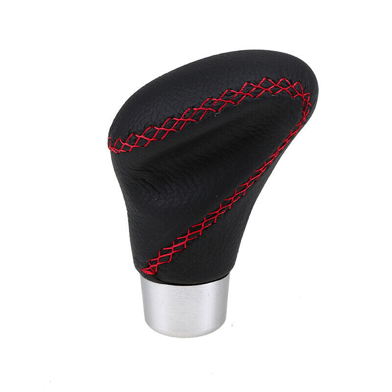 Car Gear Knob Shifter Black Leather Manual Shifter Handle Universal Fit most Car