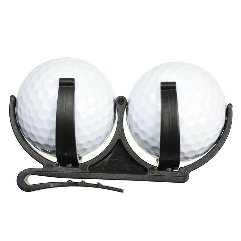 4 lot Universal Plastic Golf Ball Holder Clip Belt Clamp Golfer Golfing Tool