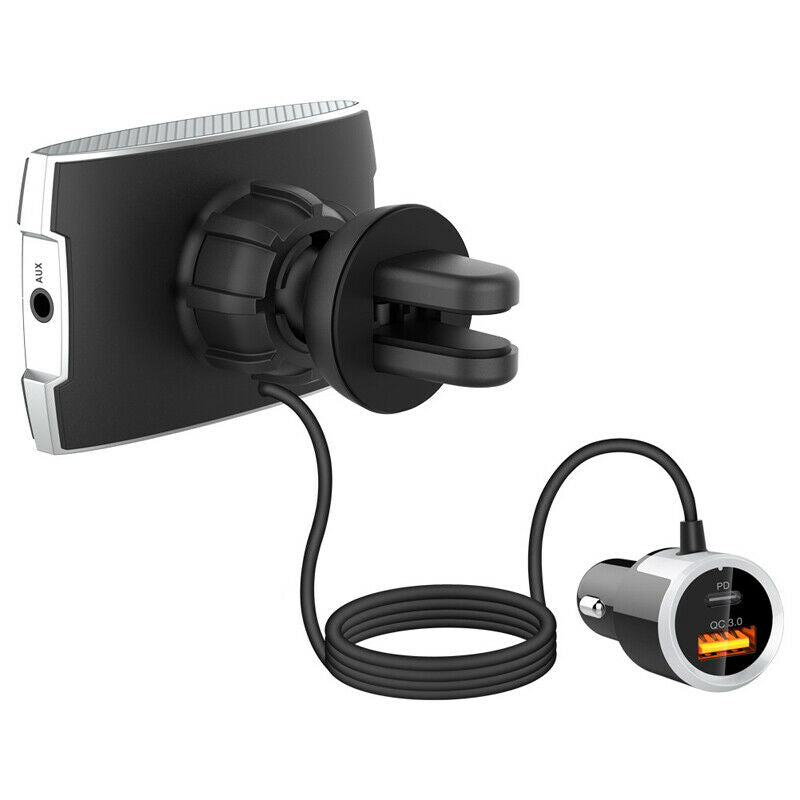 Bluetooth FM Transmitter for Car QC3.0 Radio Adapter Music Player Hands Free USB