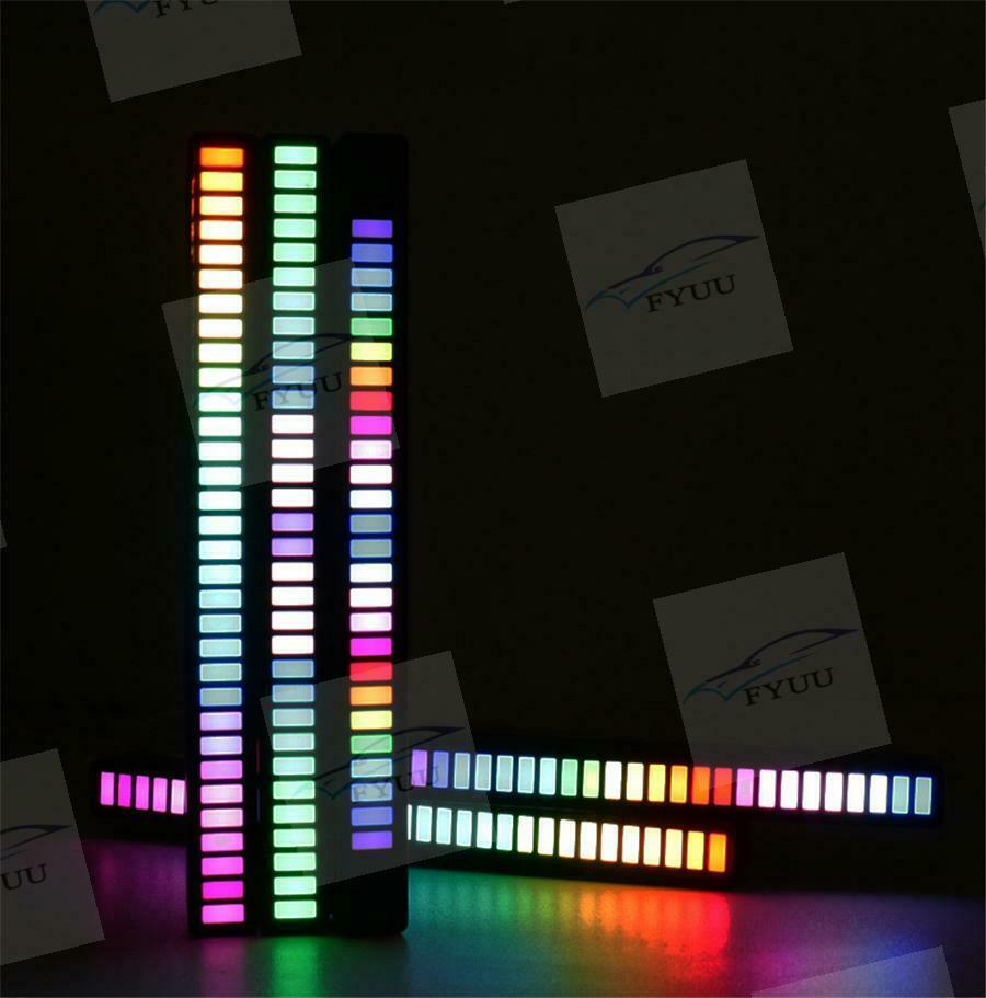 Car Sound Control RGB Voice-Activated Music Rhythm Ambient Light with 32 LED