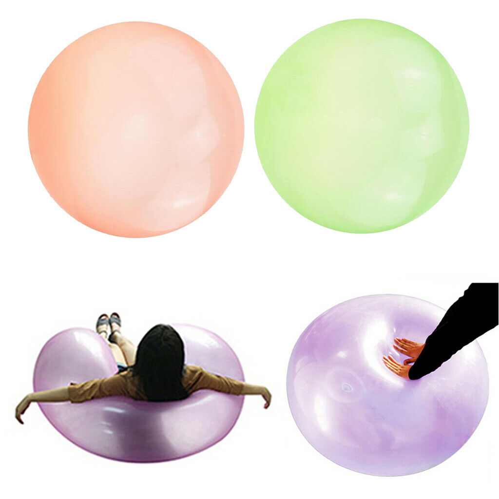 2x Bubble Ball Inflatable Balloon Outdoor Beach Garden Decor Toys 70cm