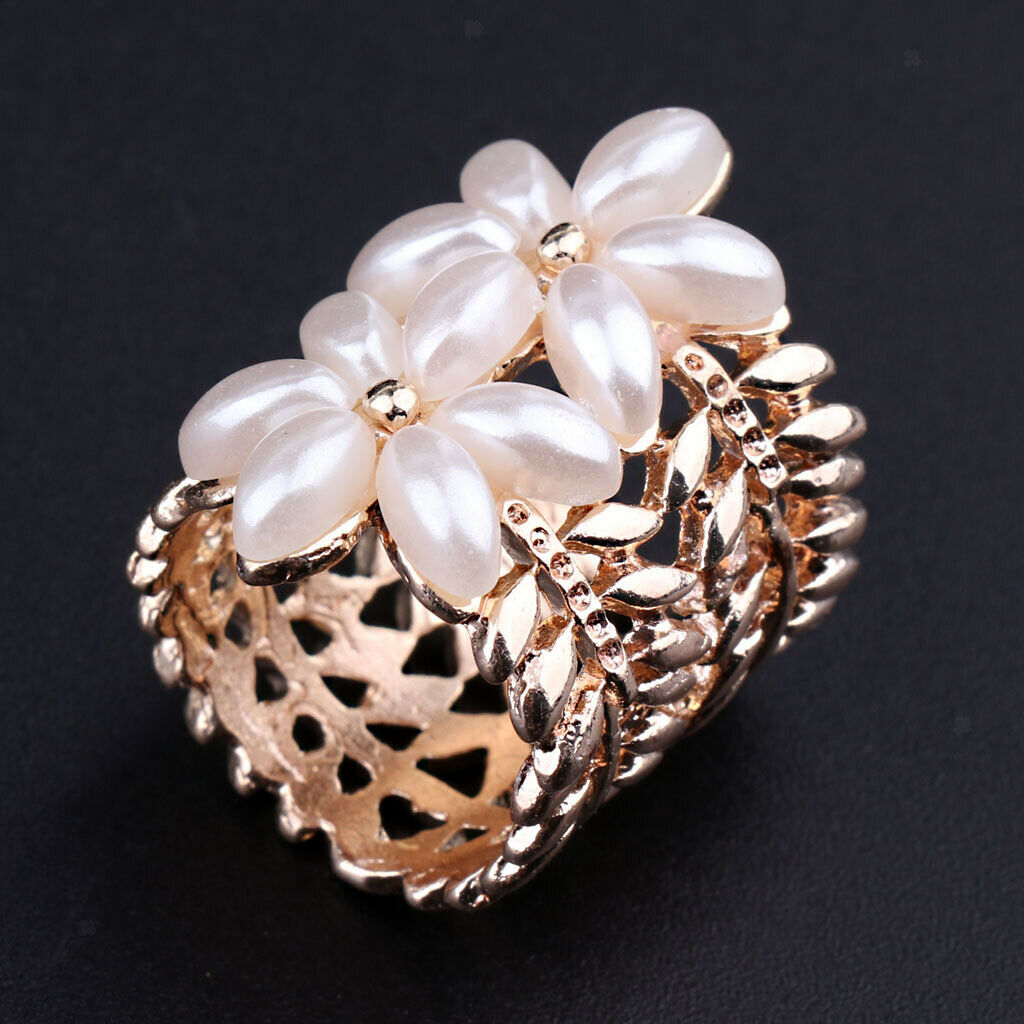 2 Pack Silk Scarf Buckle Clip Women Ladies Cylinder Scarf Ring Holder Plated