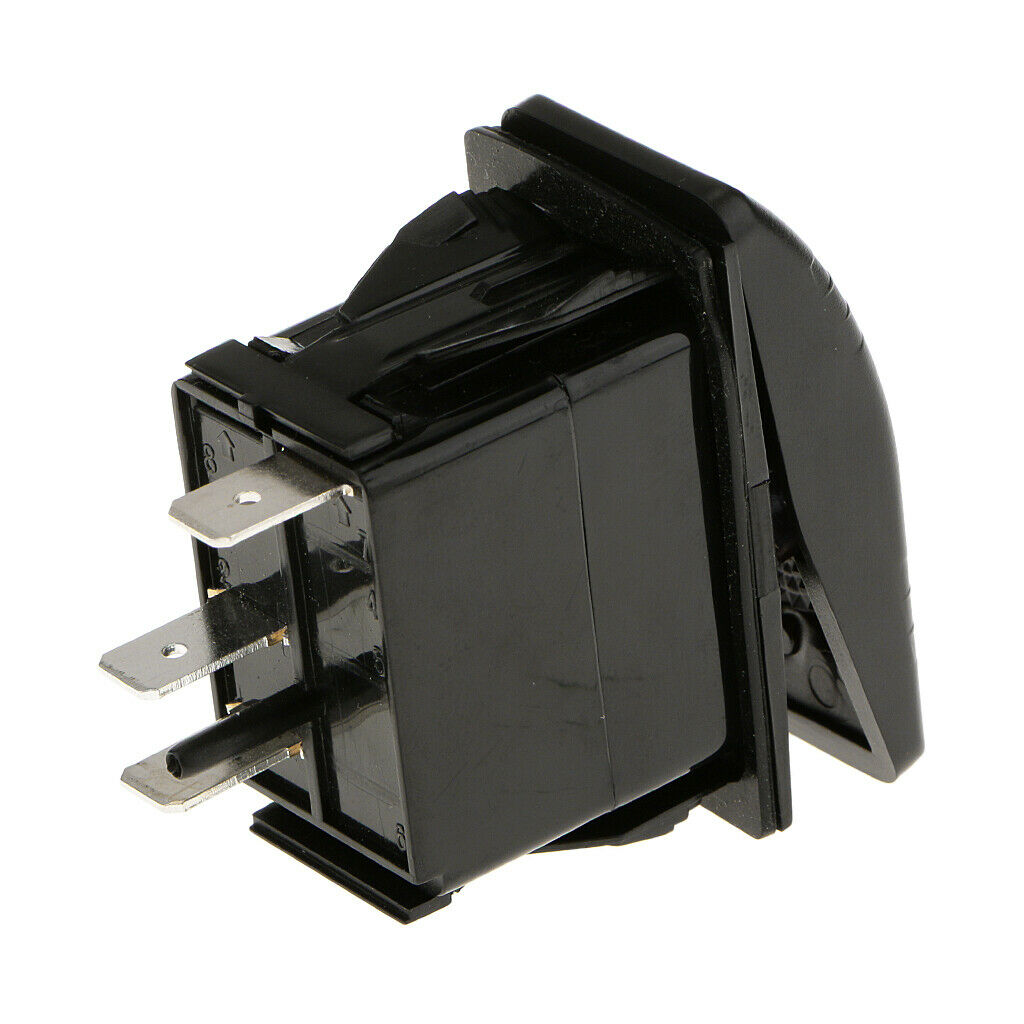 12v 20A 3PIN SPST ON-OFF Marine Rocker Switche Waterproof w/ LED Lamp White