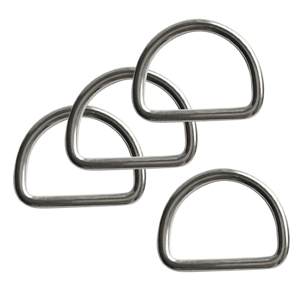 4Pc Scuba Choice Diving30mm Stainless Steel D-Ring Buckle Attachment Bridles