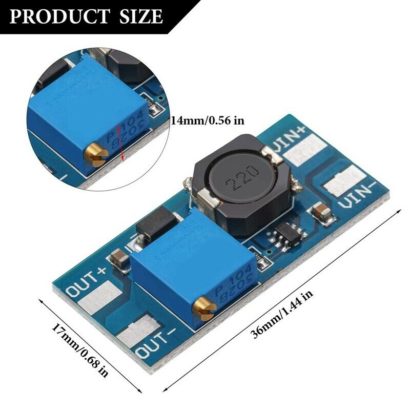20 Piece Dc to Dc Step Up Converter MT3608 DC Voltage Regulator Step Up Dc BooD5