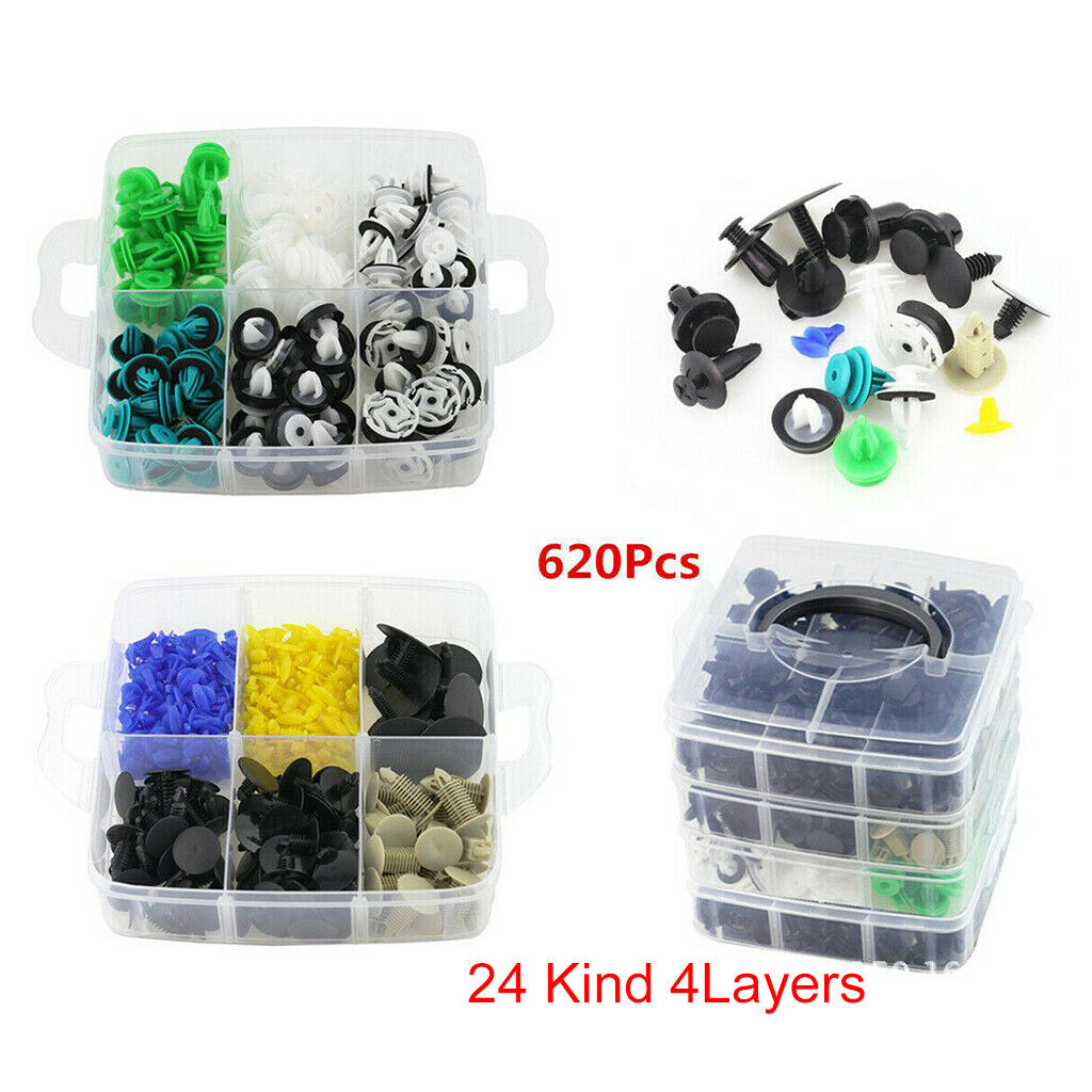 620PCS Car Fasteners Clips Automobile Vehicles Durable Panel  Repair