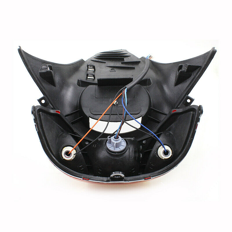 Motorcycle Scooter Bike Rear Fender Mud Guard w/ Tail Brake Lamp Assembly Splash