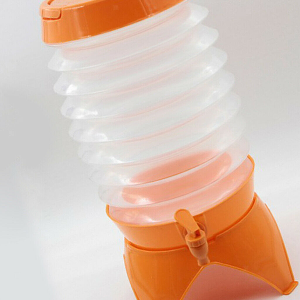 Collapsible Water Container, 5.5L Portable Folding Water Carrier with Tap, -