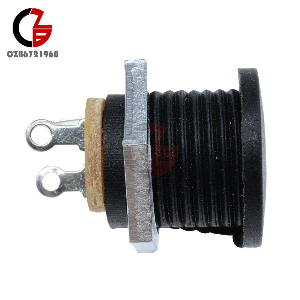 10PCS High Quality Effect/Pedal DC Power Supply Jack Socket 2.5mm F/S BK DC022