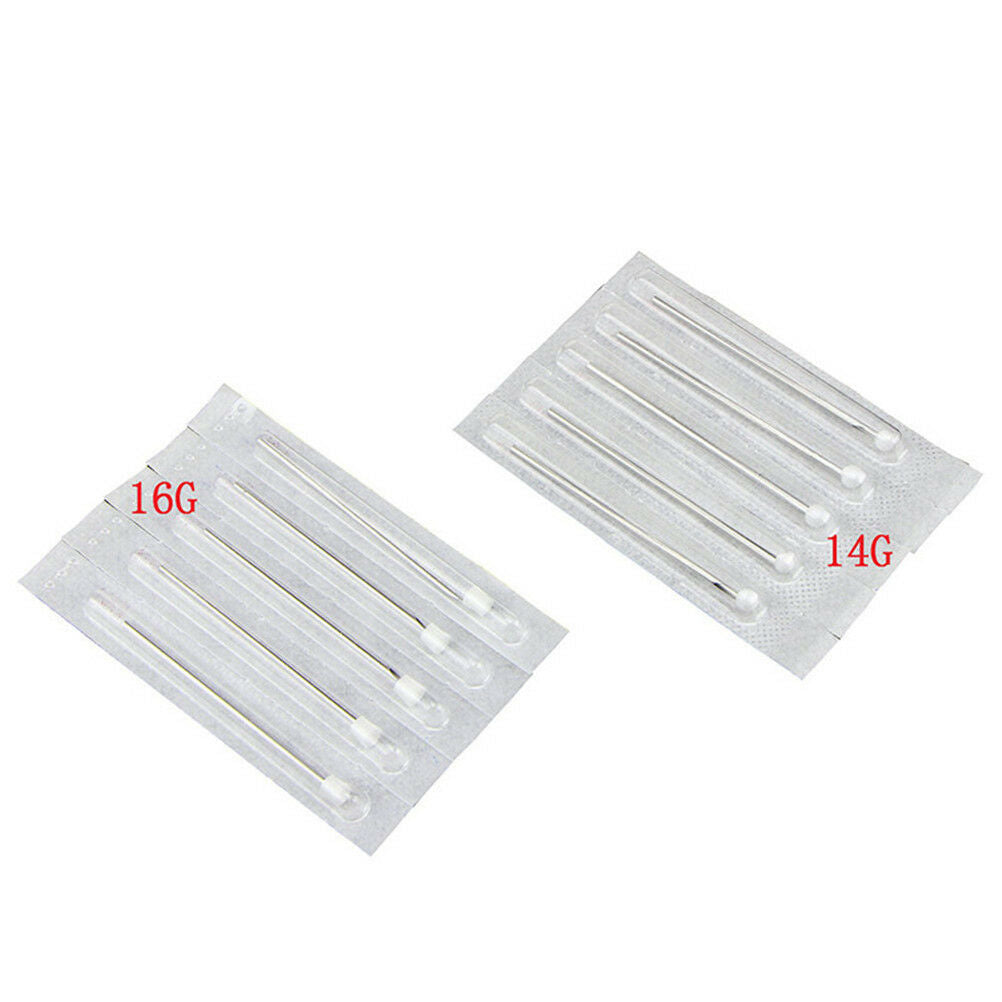 41PCS Professional Body Piercing Tool Kit Ear Nose Navel Nipple Needles Set DF