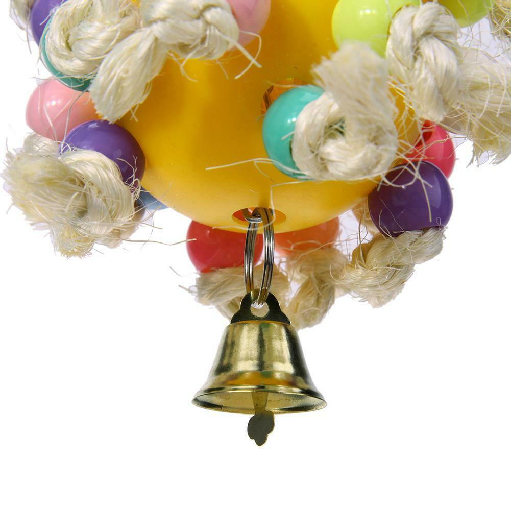 Wooden Parrot Birds Toys Plaything Colorful Pet Bird Accessories(2) @